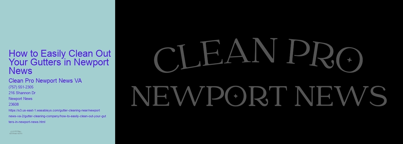 How to Easily Clean Out Your Gutters in Newport News 
